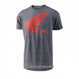 2020 Motocross Cyclisme T Shirt Honda Manches Courtes Gris