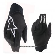 2021 Motocross Cyclisme Alpinestars Gants Doigts Long Noir Blanc