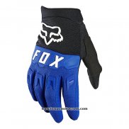 2021 Motocross Cyclisme FOX Gants Doigts Long Bleu