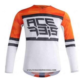 2020 Motocross Cyclisme Maillot Acerbis Manches Longues Orange