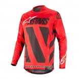 2020 Motocross Cyclisme Maillot Alpinestars Manches Longues Rouge