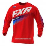 2020 Motocross Cyclisme Maillot FXR Manches Longues Rouge