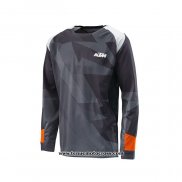 2020 Motocross Cyclisme Maillot KTM Manches Longues Gris