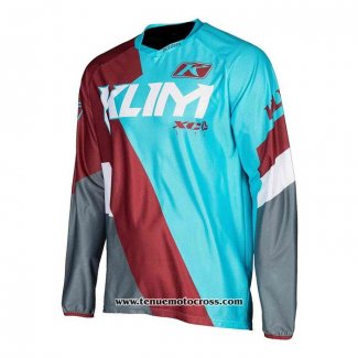 2020 Motocross Cyclisme Maillot Klim Manches Longues Bleu