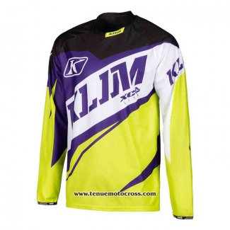 2020 Motocross Cyclisme Maillot Klim Manches Longues Jaune