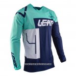 2020 Motocross Cyclisme Maillot Leatt Manches Longues Bleu