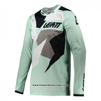 2020 Motocross Cyclisme Maillot Leatt Manches Longues Lumiere Vert