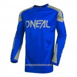 2020 Motocross Cyclisme Maillot Oneal Manches Longues Bleu