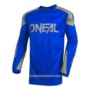 2020 Motocross Cyclisme Maillot Oneal Manches Longues Bleu