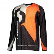 2020 Motocross Cyclisme Maillot Scott Manches Longues Noir Orange