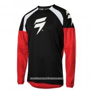 2020 Motocross Cyclisme Maillot Shift Manches Longues Noir Rouge