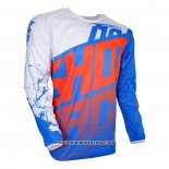 2020 Motocross Cyclisme Maillot Shot Manches Longues Bleu