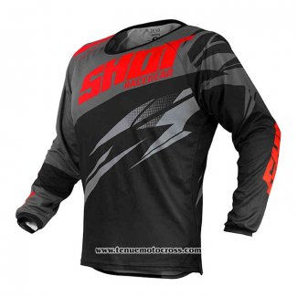 2020 Motocross Cyclisme Maillot Shot Manches Longues Noir