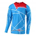 2020 Motocross Cyclisme Maillot TLD Manches Longues Bleu