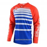 2020 Motocross Cyclisme Maillot TLD Manches Longues Rouge Bleu