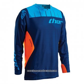 2020 Motocross Cyclisme Maillot Thor Manches Longues Bleu