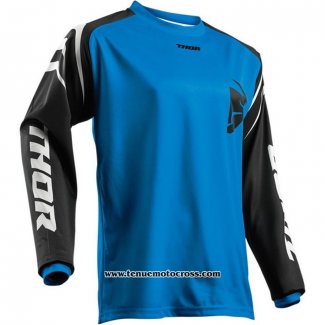 2020 Motocross Cyclisme Maillot Thor Manches Longues Bleu