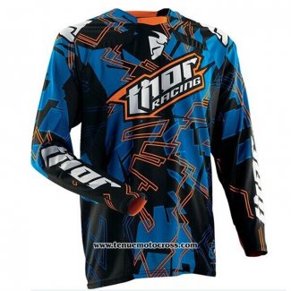 2020 Motocross Cyclisme Maillot Thor Manches Longues Bleu