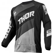 2020 Motocross Cyclisme Maillot Thor Manches Longues Noir