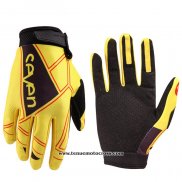 2020 Motocross Cyclisme Seven Gants Doigts Long Jaune