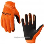 2020 Motocross Cyclisme Seven Gants Doigts Long Orange