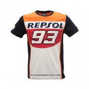 2020 Motocross Cyclisme T Shirt No.93 Manches Courtes Blanc