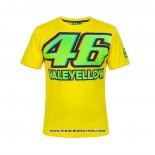 2020 Motocross Cyclisme T Shirt VR 46 Manches Courtes Jaune