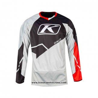 2021 Klim Motocross Cyclisme Maillot Manches Longues Noir Blanc Rouge