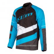 2021 Motocross Cyclisme Maillot Klim Manches Longues Bleu Noir