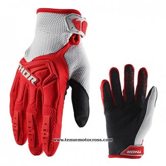 2021 Motocross Cyclisme Thor Gants Doigts Long Rouge