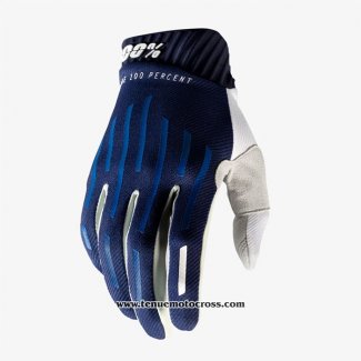 2020 Motocross Cyclisme 100 Gants Doigts Long Bleu