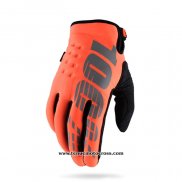 2020 Motocross Cyclisme 100 Gants Doigts Long Orange