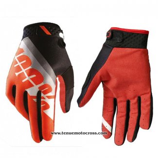 2020 Motocross Cyclisme 100 Gants Doigts Long Rouge