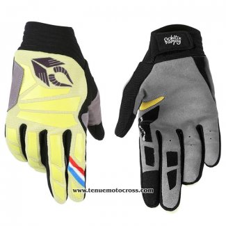 2020 Motocross Cyclisme Deft Family Gants Doigts Long Jaune