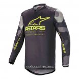 2020 Motocross Cyclisme Maillot Alpinestars Manches Longues Noir