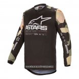 2020 Motocross Cyclisme Maillot Alpinestars Manches Longues Noir