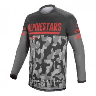 2020 Motocross Cyclisme Maillot Alpinestars Manches Longues Noir