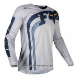 2020 Motocross Cyclisme Maillot FOX Manches Longues Gris