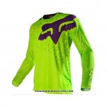 2020 Motocross Cyclisme Maillot FOX Manches Longues Jaune Violet