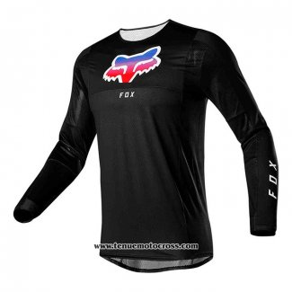 2020 Motocross Cyclisme Maillot FOX Manches Longues Noir