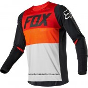 2020 Motocross Cyclisme Maillot FOX Manches Longues Noir Rouge