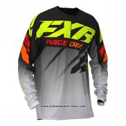 2020 Motocross Cyclisme Maillot FXR Manches Longues Noir Blanc