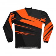 2020 Motocross Cyclisme Maillot Jopa Manches Longues Noir Orange