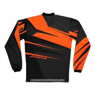 2020 Motocross Cyclisme Maillot Jopa Manches Longues Noir Orange