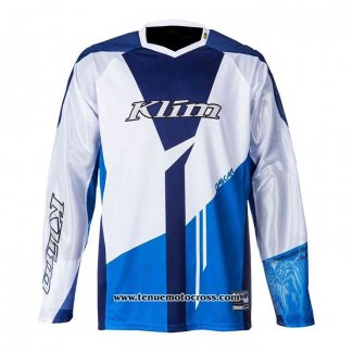 2020 Motocross Cyclisme Maillot Klim Manches Longues Bleu