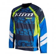 2020 Motocross Cyclisme Maillot Klim Manches Longues Bleu