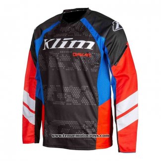 2020 Motocross Cyclisme Maillot Klim Manches Longues Noir Rouge