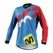 2020 Motocross Cyclisme Maillot Mavic Manches Longues Bleu