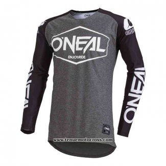 2020 Motocross Cyclisme Maillot Oneal Manches Longues Gris