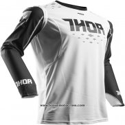 2020 Motocross Cyclisme Maillot Thor Manches Longues Blanc